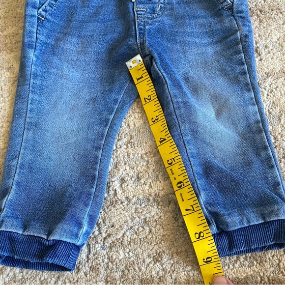 Hudson Baby Unisex Medium Wash Skinny Jeans Blue Cuffed Drawstring Waist: 12m - Picture 2 of 8
